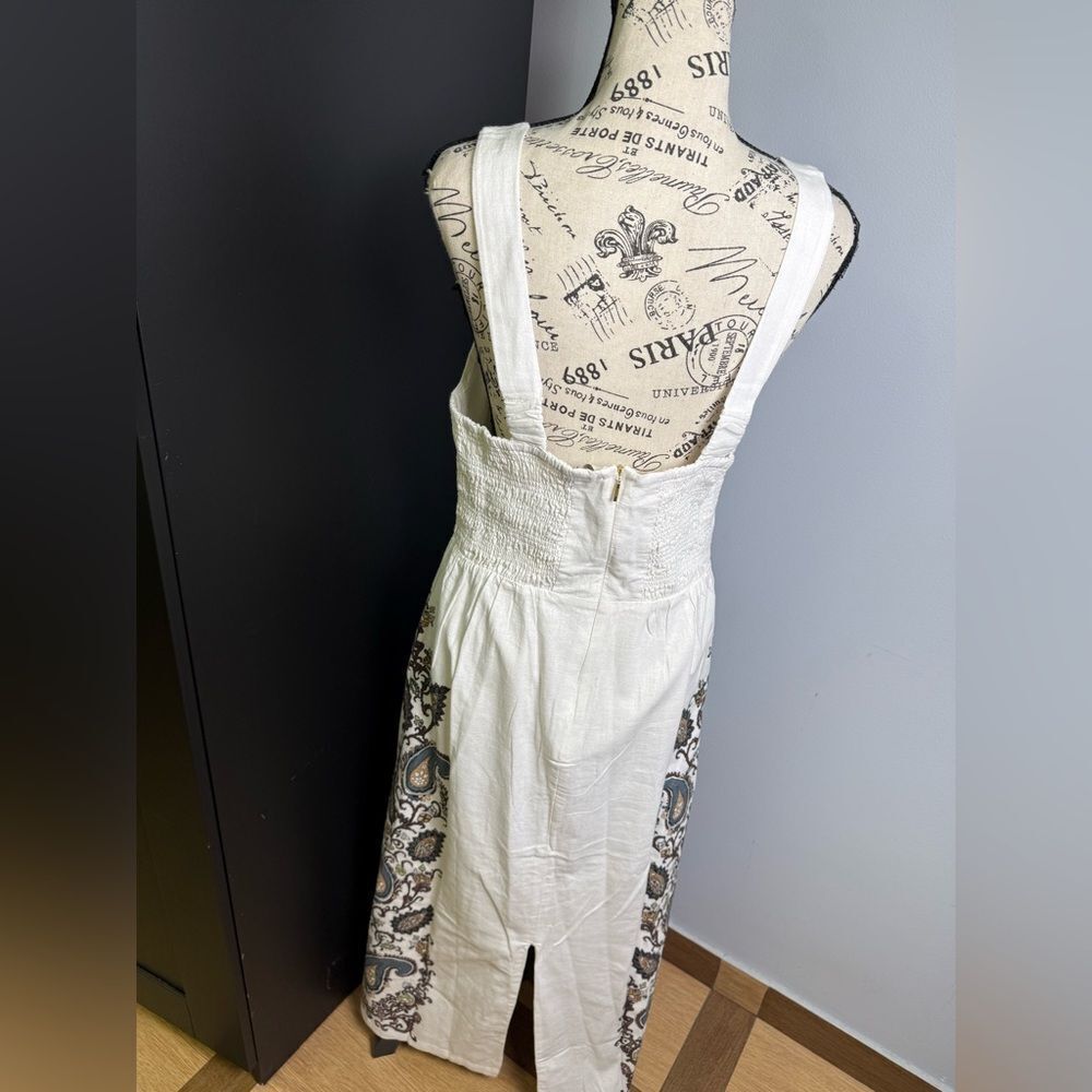 Cleobella Jolene Placement Print Cotton & Linen Midi Sundress NWT Size L - Picture 10 of 14